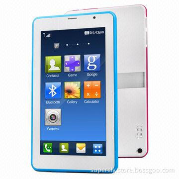 6.5-inch Android Tablet PCs with 3G Single SIM,MTK6572 Dual Core 512MB/4GB ROM and Dual Cameras